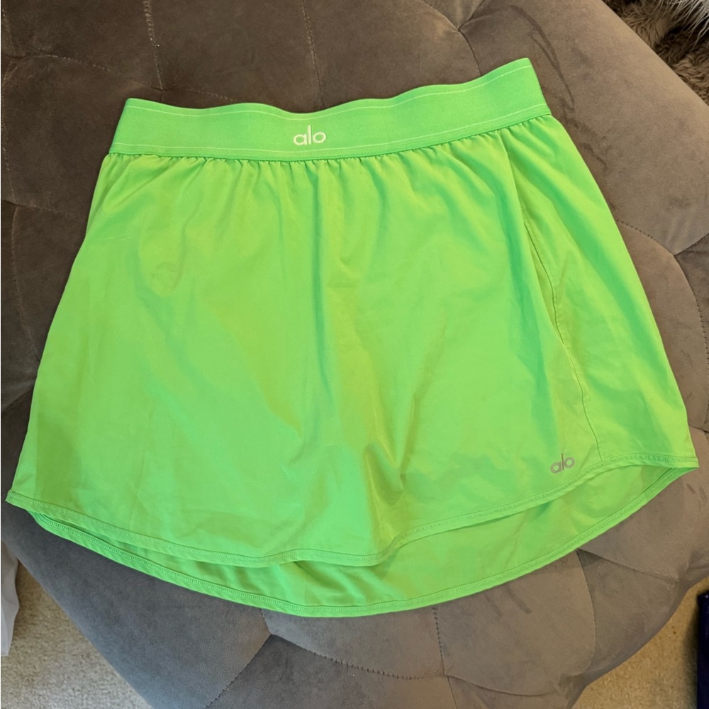 Alo Bright Green Athletic Skirt
